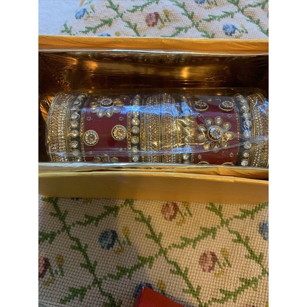 Indian Red Rajasthani Punjabi Traditional Bridal Wedding Highend Chuda Bangles